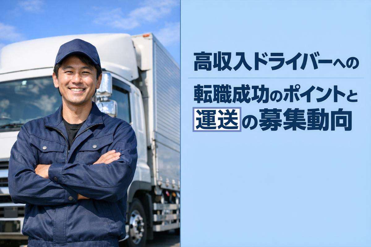 高収入ドライバーへの転職成功のポイントと運送の募集動向