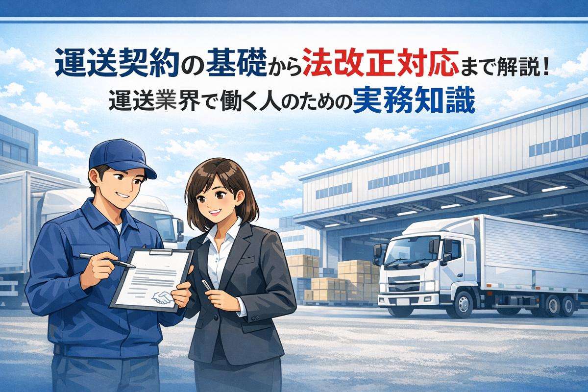 運送契約の基礎から法改正対応まで解説！運送業界で働く人のための実務知識