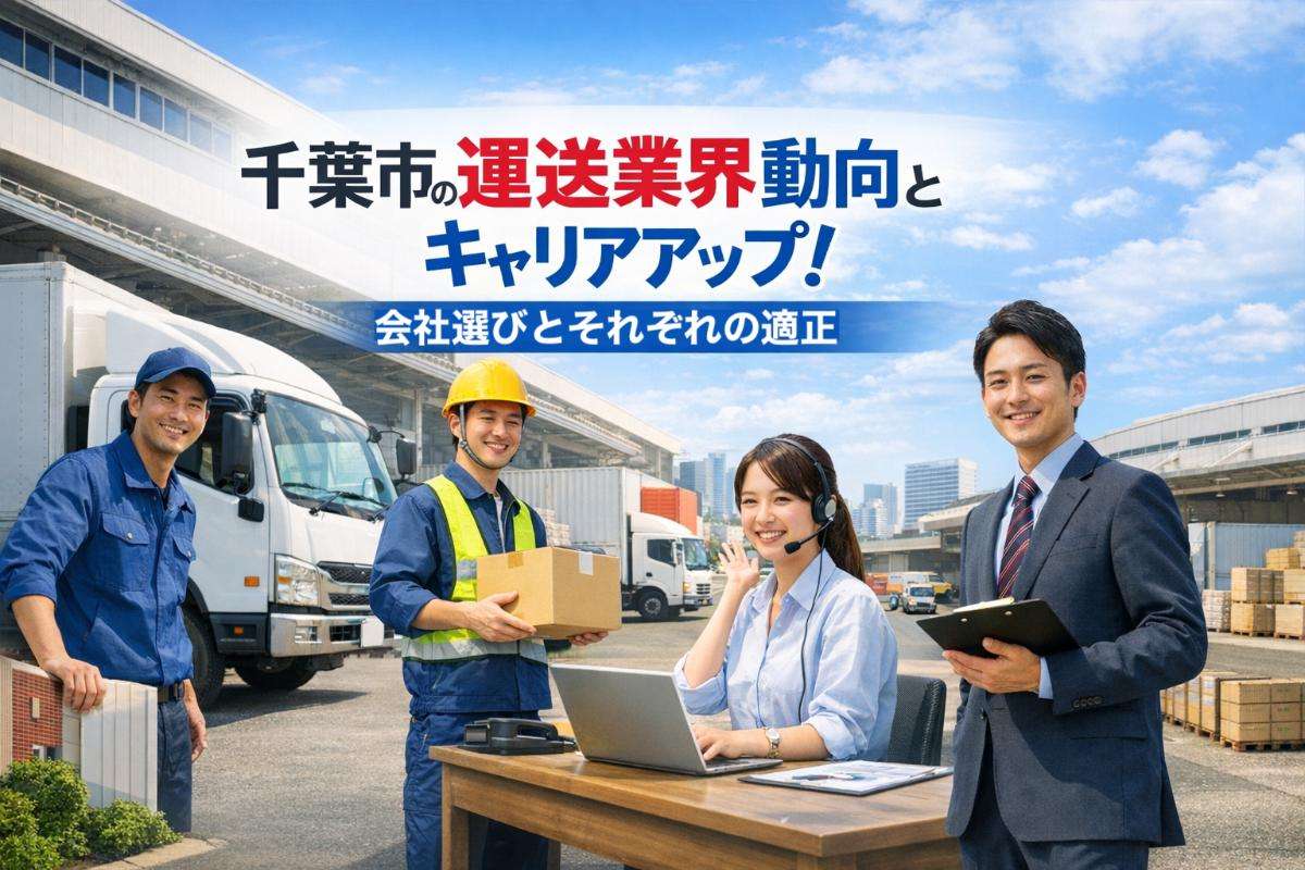 千葉市の運送業界動向とキャリアアップ！会社選びとそれぞれの適正