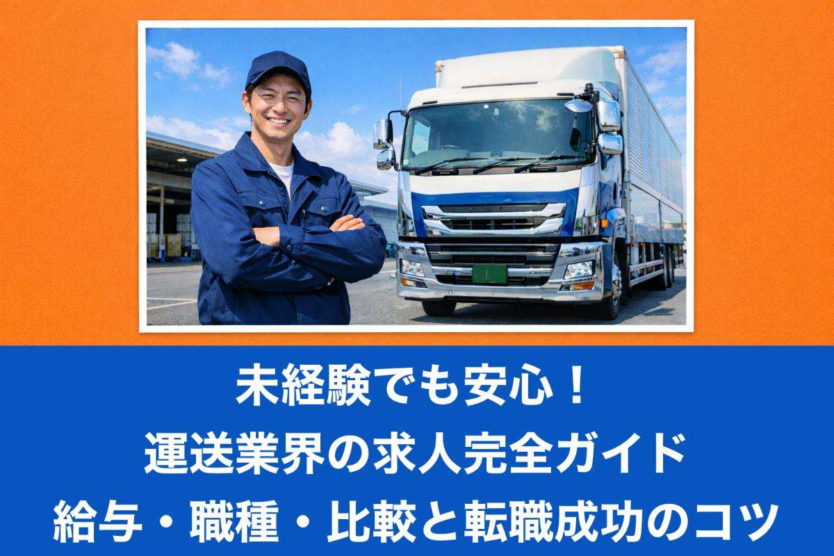 未経験でも安心！運送業界の求人完全ガイド｜給与・職種・比較と転職成功のコツ