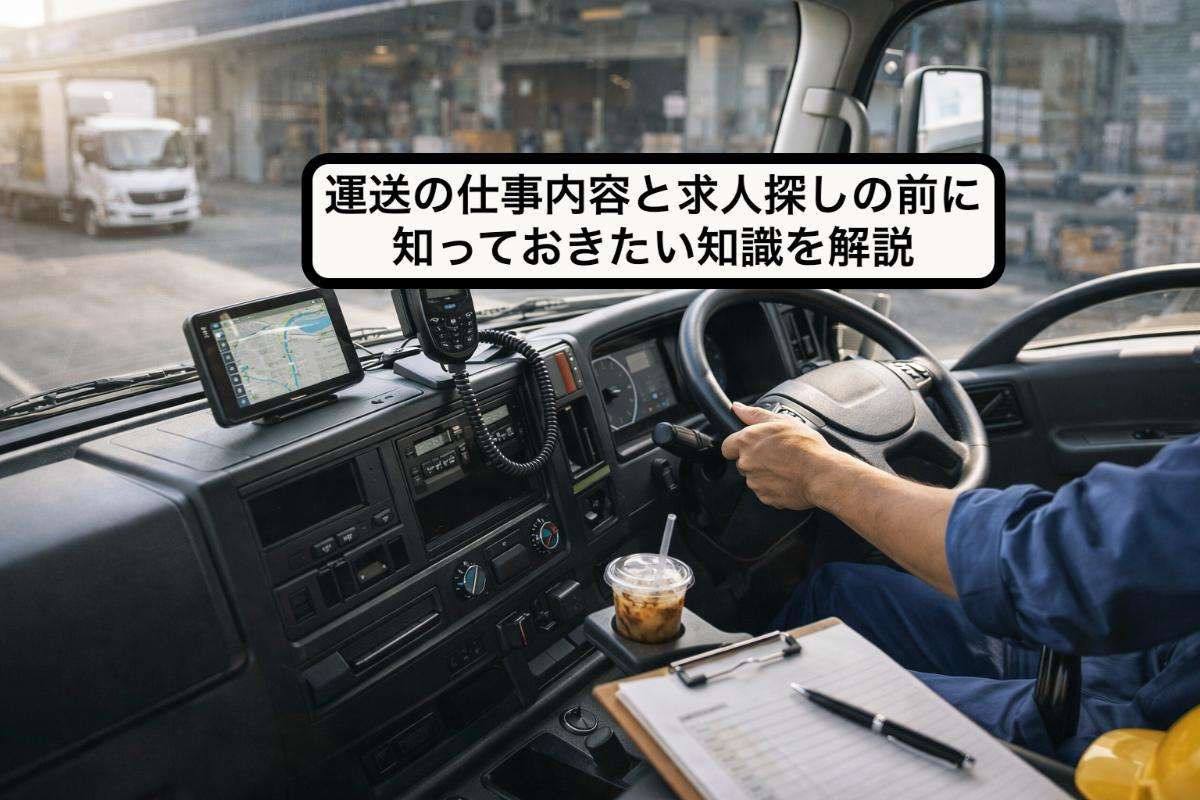 運送の仕事内容と求人探しの前に知っておきたい知識を解説