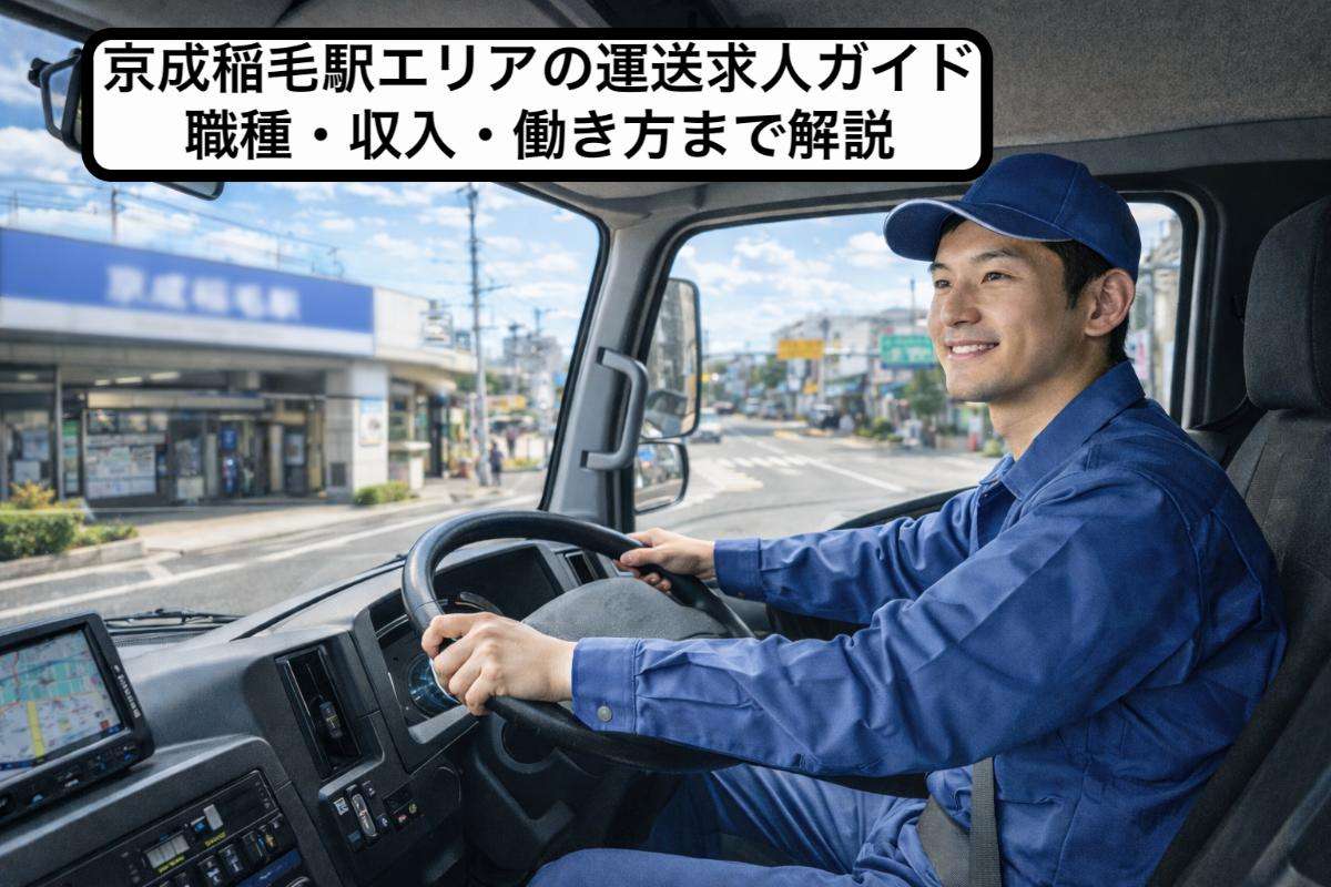 京成稲毛駅エリアの運送求人ガイド|職種・収入・働き方まで解説