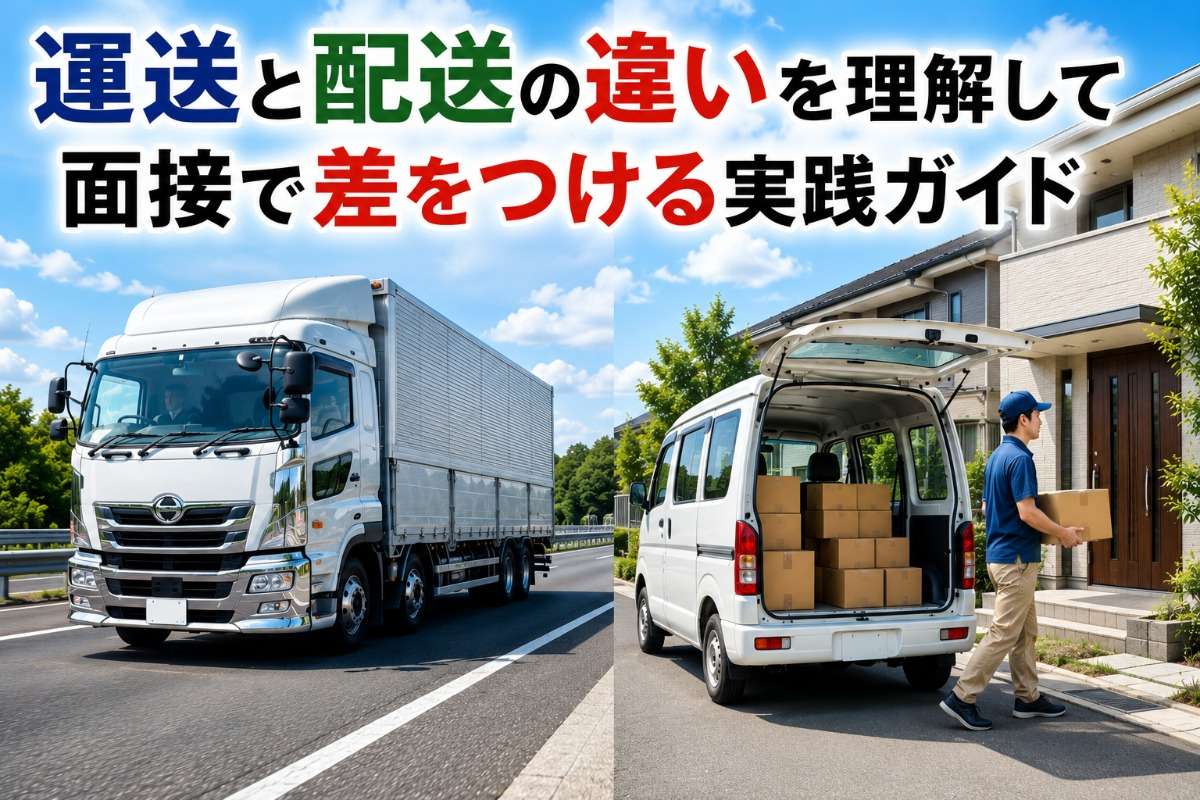運送と配送の違いを理解して面接で差をつける実践ガイド
